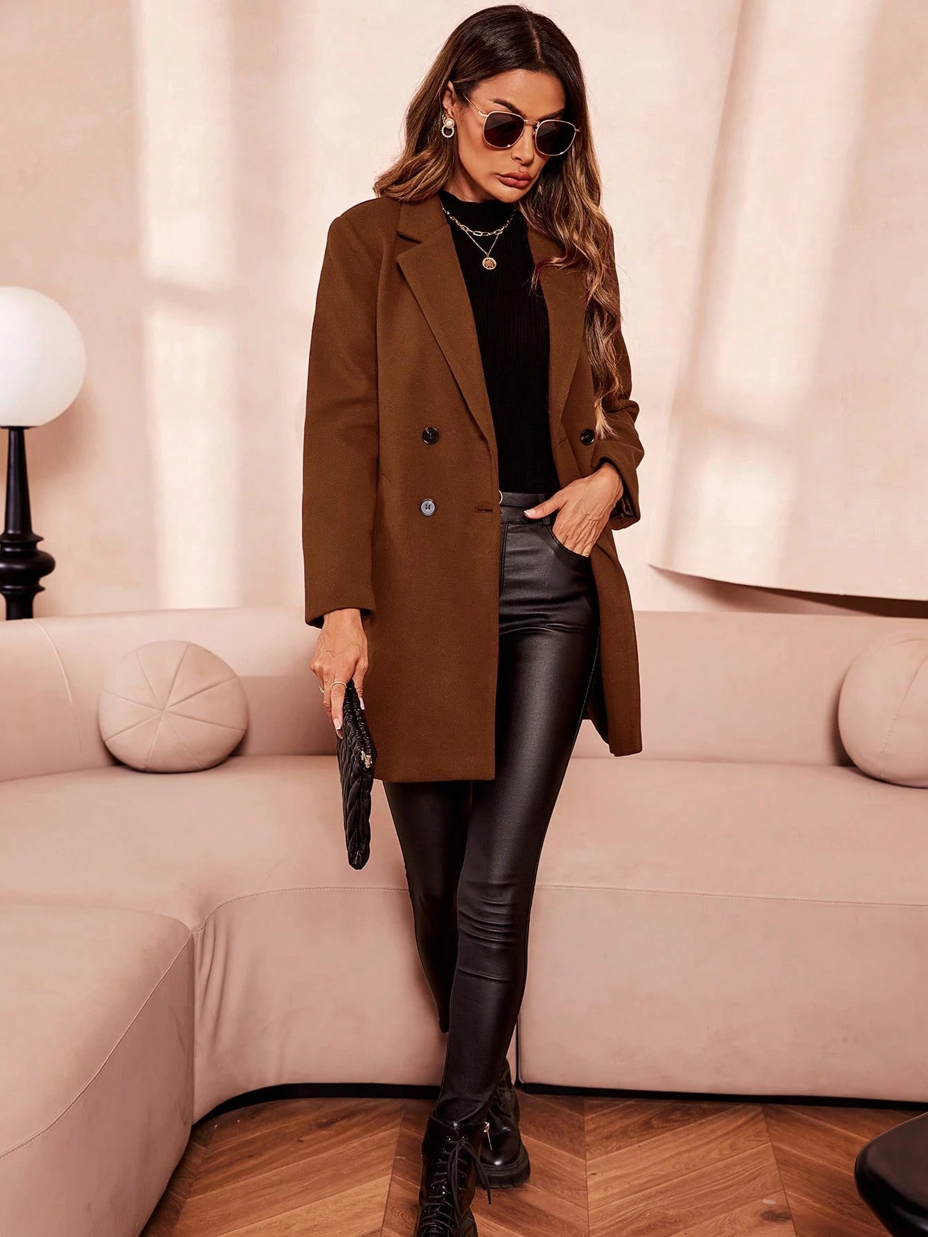 Klassisk Kappa med Knappdetaljer