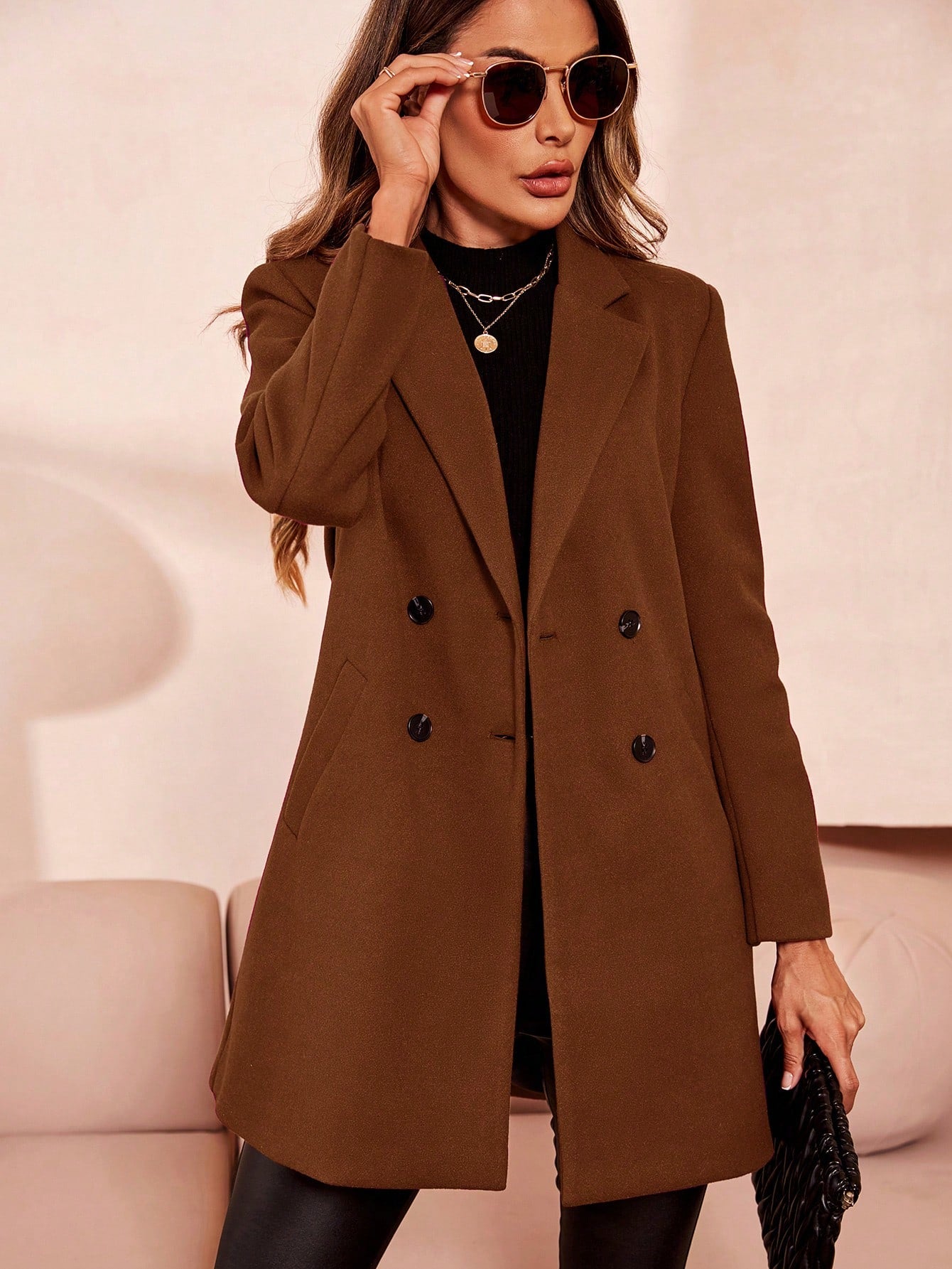 Klassisk Kappa med Knappdetaljer